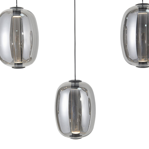 Modern Elliptical Glass Chandelier