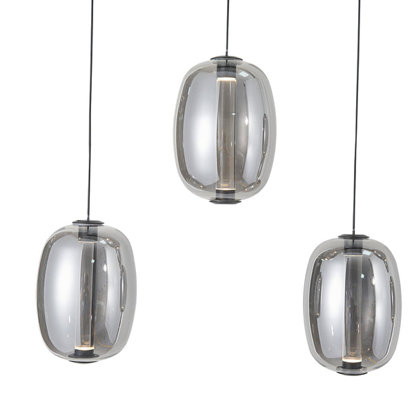 Modern Elliptical Glass Chandelier