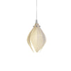 Celeste Flora Ceramic Flower Pendant Light with Brass & White Finish