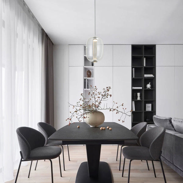 Modern Elliptical Glass Chandelier