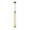 Aria Brushed Brass Alabaster Pendant Lamp – Elegant Ceiling Light