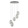 Modern Elliptical Glass Chandelier
