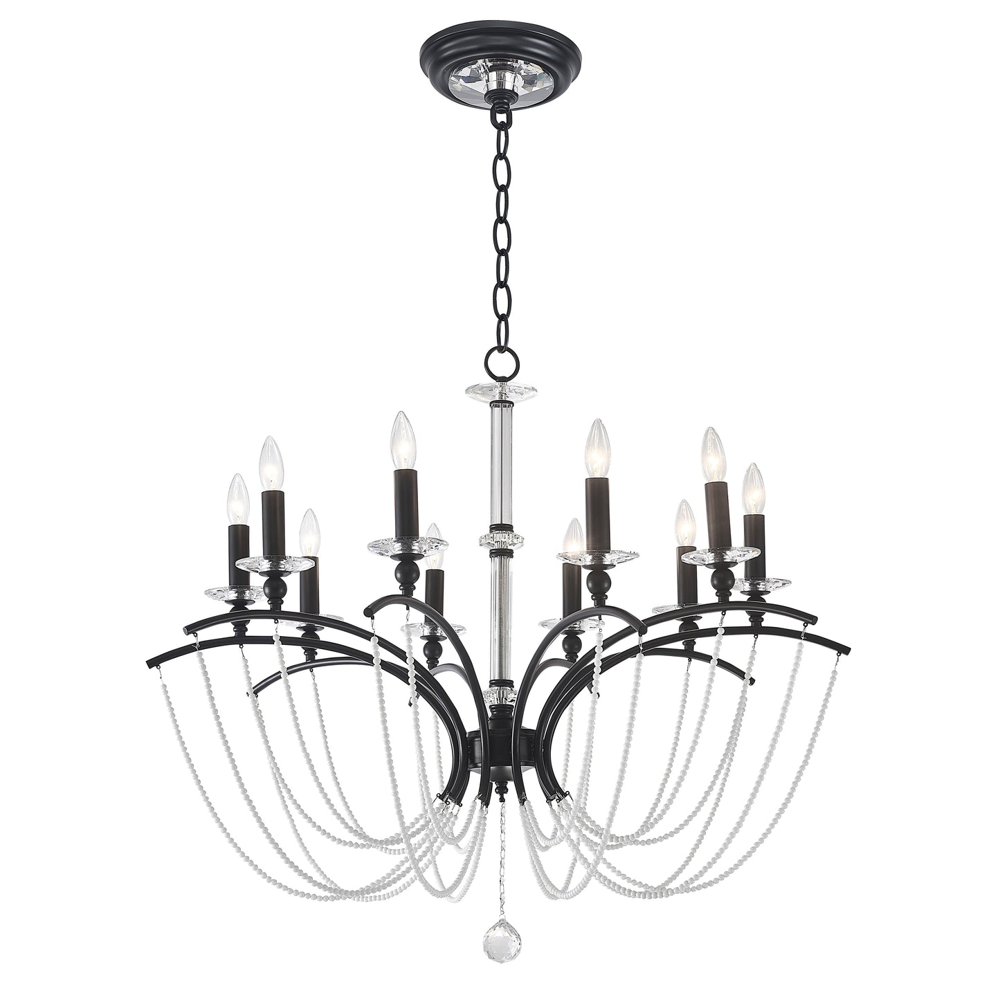 La Pearl Transitional Crystal Bead Chandelier BS91504A - Kavker -