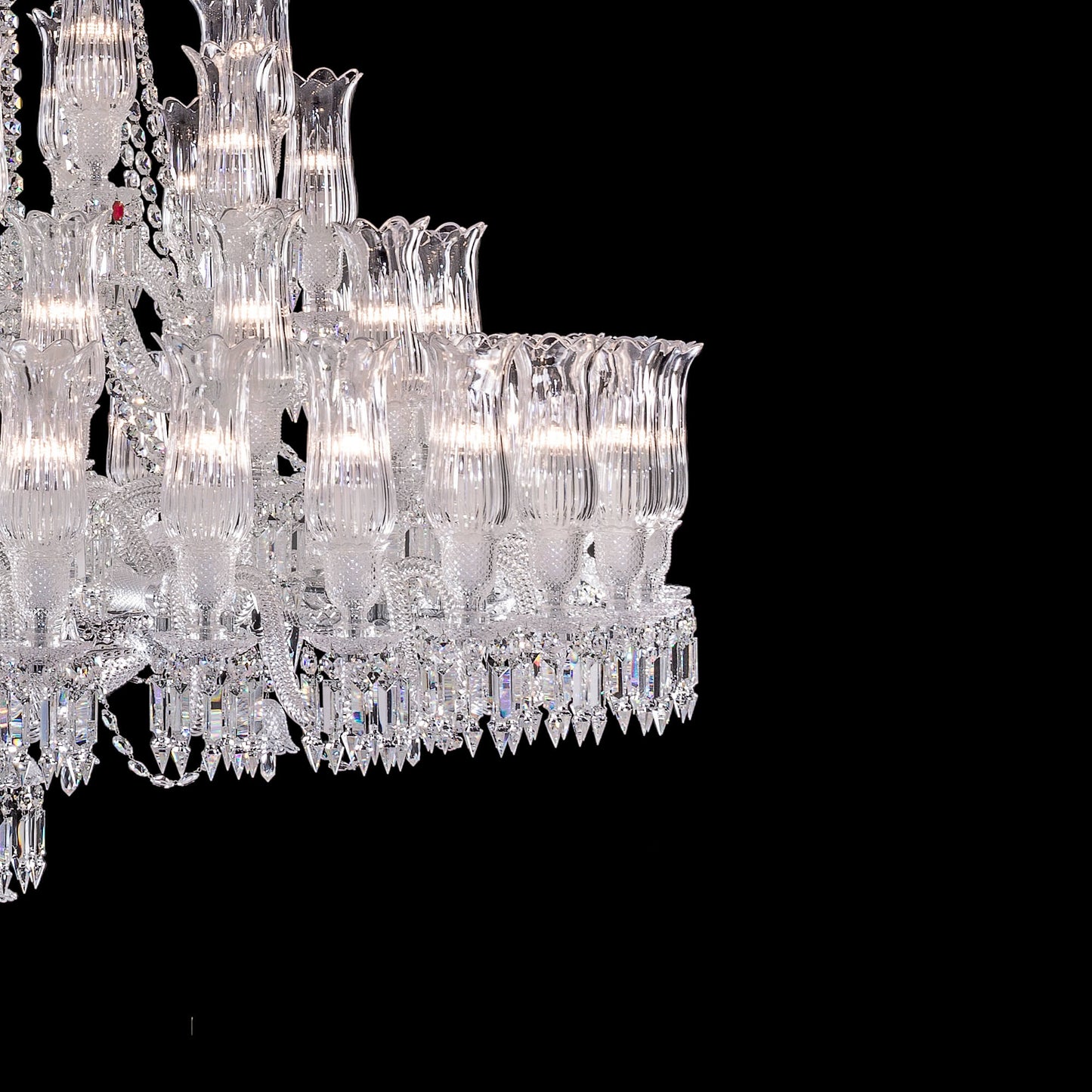 Baccarat Large Entrance Crystal Chandelier-Kavker