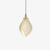 Celeste Flora Ceramic Flower Pendant Light with Brass & White Finish