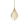 Celeste Flora Ceramic Flower Pendant Light with Brass & White Finish