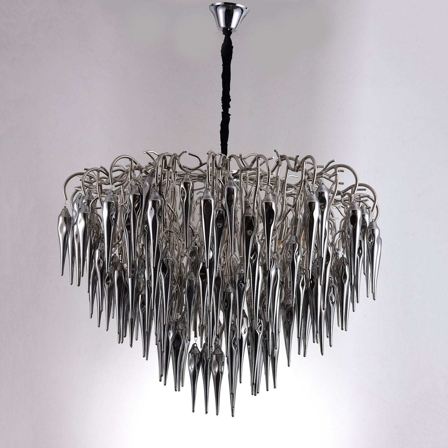 Glacier Organic Branching Smoke Glass Chandelier 8035-14 - Kavker