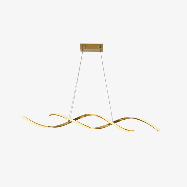 Gentle Waves Modern Pendant Light with Adjustable Finish
