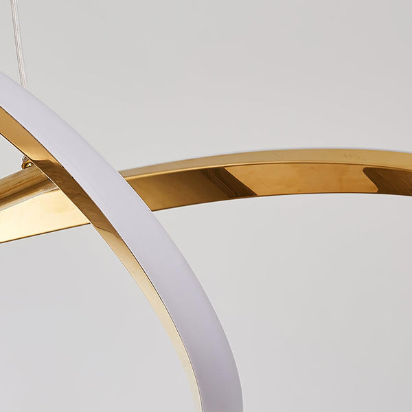 Gentle Waves Modern Pendant Light with Adjustable Finish