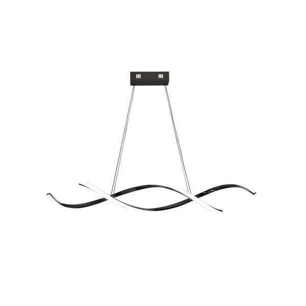 Gentle Waves Modern Pendant Light with Adjustable Finish