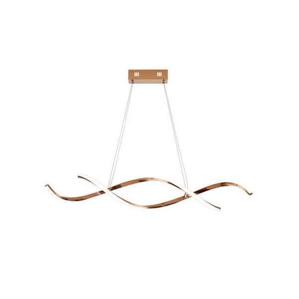 Gentle Waves Modern Pendant Light with Adjustable Finish