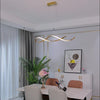 Gentle Waves Modern Pendant Light with Adjustable Finish