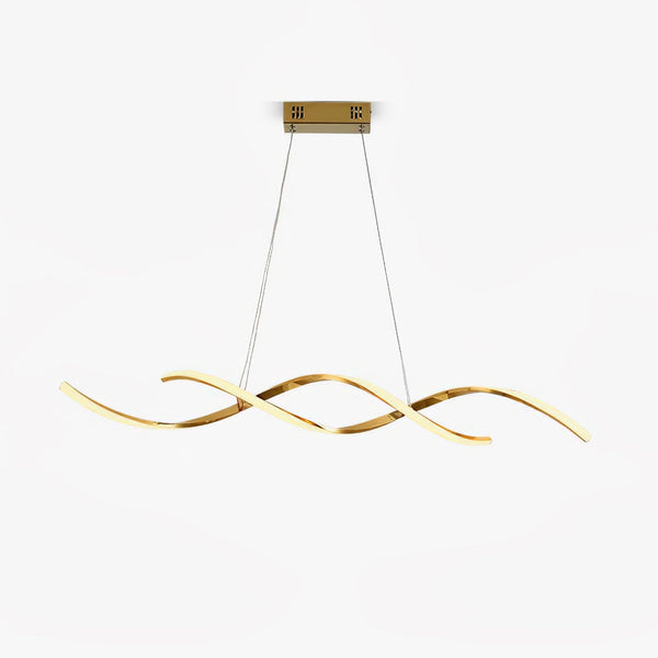 Gentle Waves Modern Pendant Light with Adjustable Finish