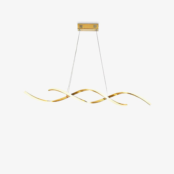 Gentle Waves Modern Pendant Light with Adjustable Finish
