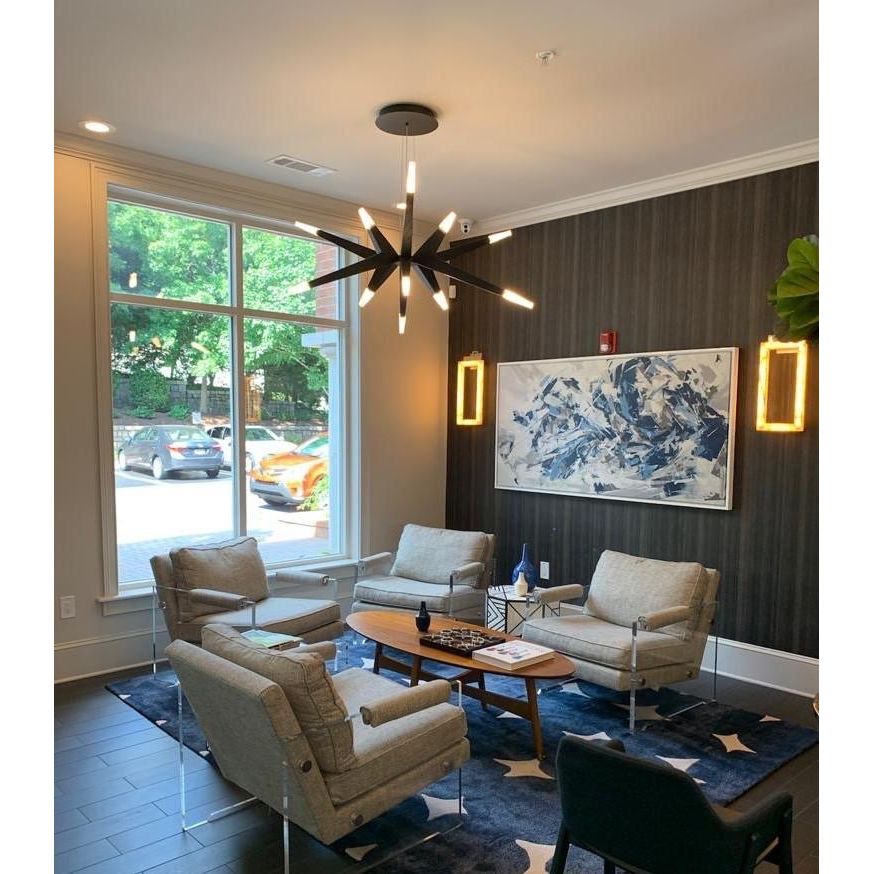 Ania Sputnik Starburst LED Chandelier - Kavker -