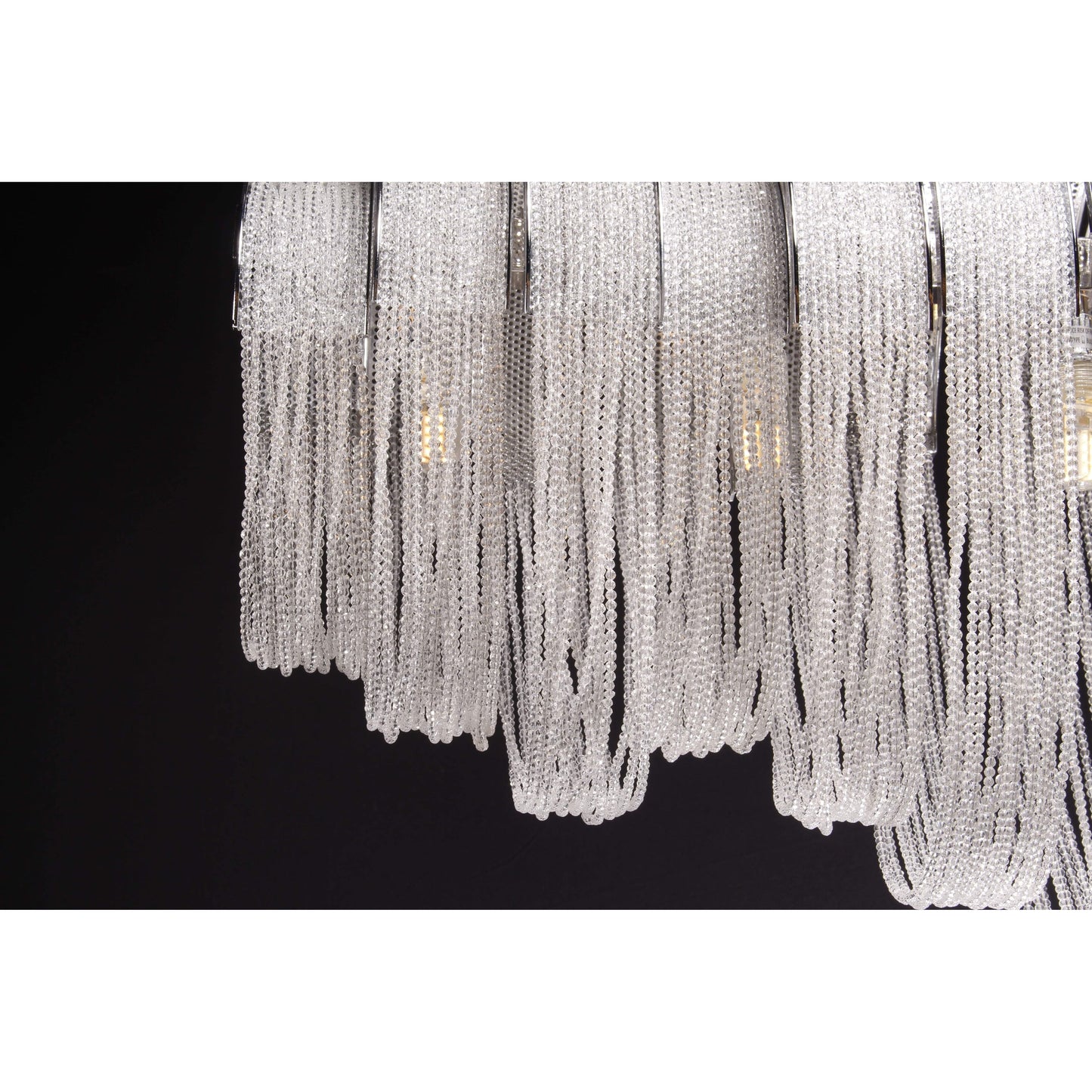Rumi Linear Crystal Bead Chandelier - Kavker