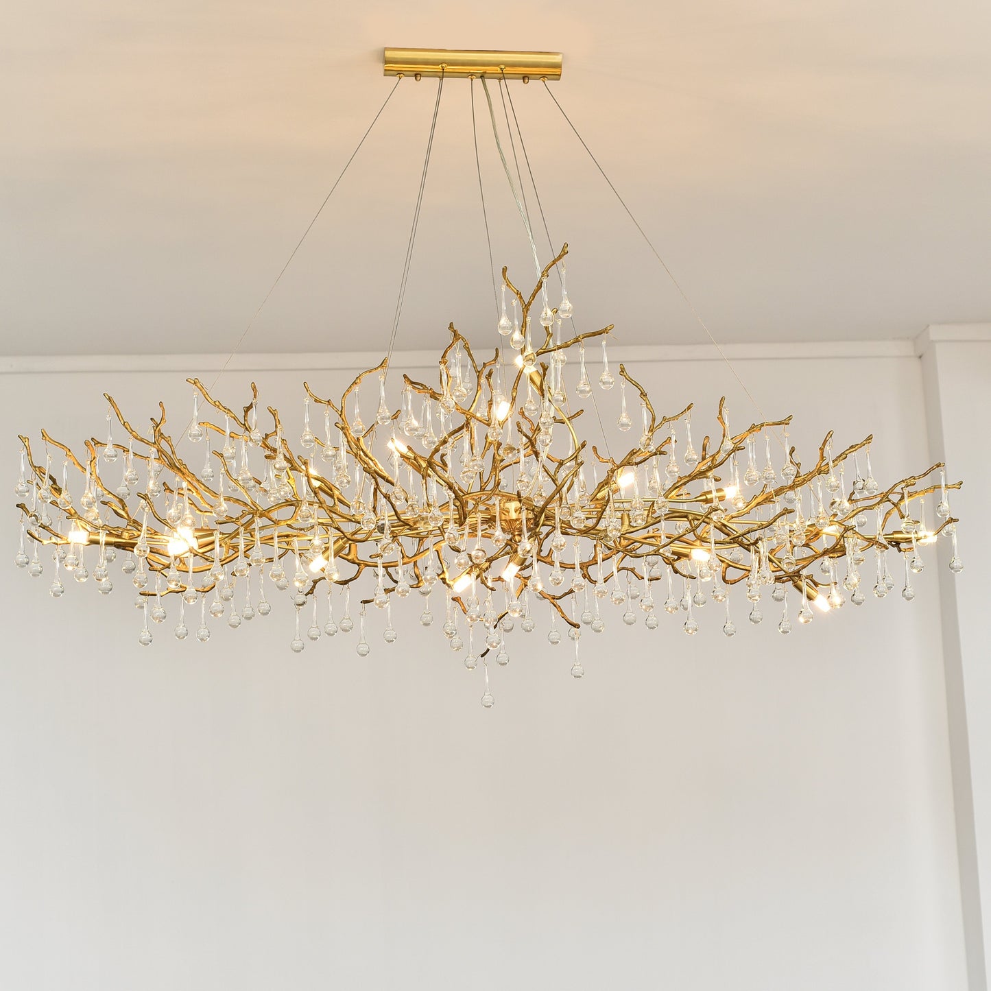 Livio Oval Branching Teardrop Chandelier - Kavker