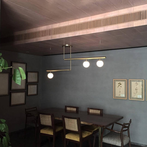 Vakkerlight Satellite Geometric Modern Ceiling Pendant Light – Gold/Black/Brass