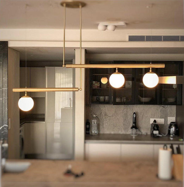 Vakkerlight Satellite Geometric Modern Ceiling Pendant Light – Gold/Black/Brass