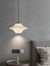 Celestial Saucer Alabaster Pendant Light Black & White