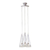 Elegant Tuileries Glass Pendant Light with Chrome Iron Frame