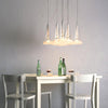 Elegant Tuileries Glass Pendant Light with Chrome Iron Frame