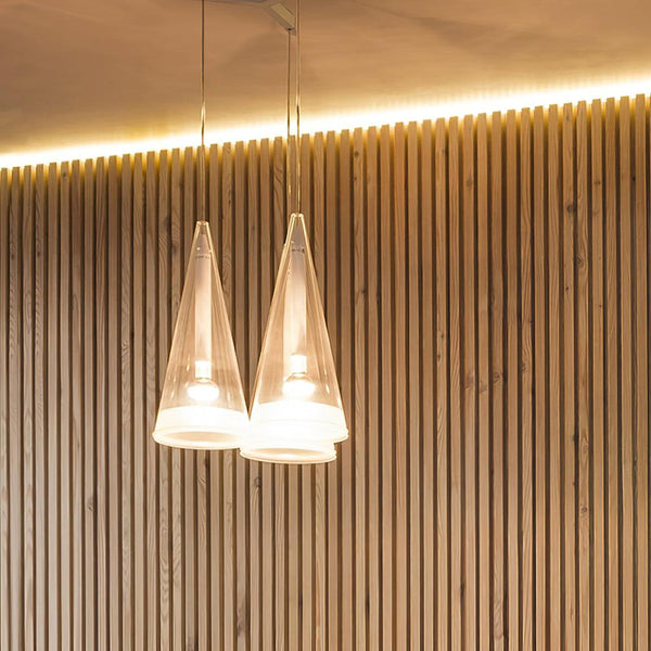 Elegant Tuileries Glass Pendant Light with Chrome Iron Frame