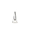 Elegant Tuileries Glass Pendant Light with Chrome Iron Frame