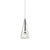 Elegant Tuileries Glass Pendant Light with Chrome Iron Frame