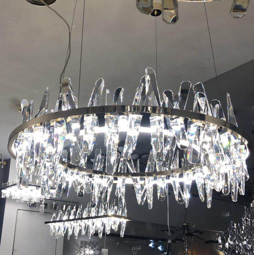 Beneteau Crystal Round Ring LED Chandelier - Kavker - 
