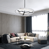 Carve Alabaster Pendant Light – Hand‑Carved Stone Shade with Black Frame