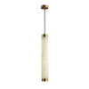 Aria Brushed Brass Alabaster Pendant Lamp – Elegant Ceiling Light