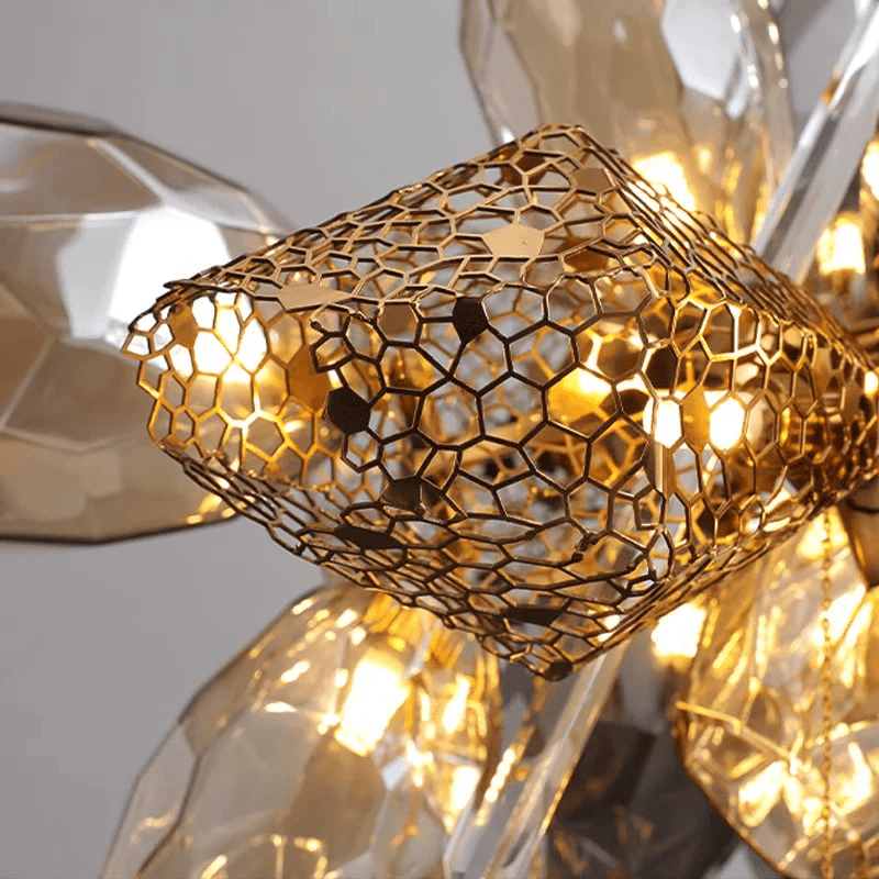 Premium Modern Art Glass Crystal Chandelier - CasaraHouse