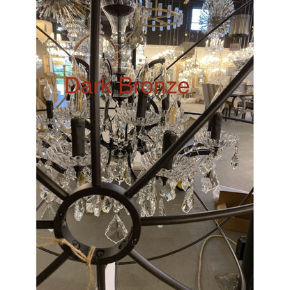 50 Light 60” Rococo Maria Theresa Crystal Chandelier - Kavker - 