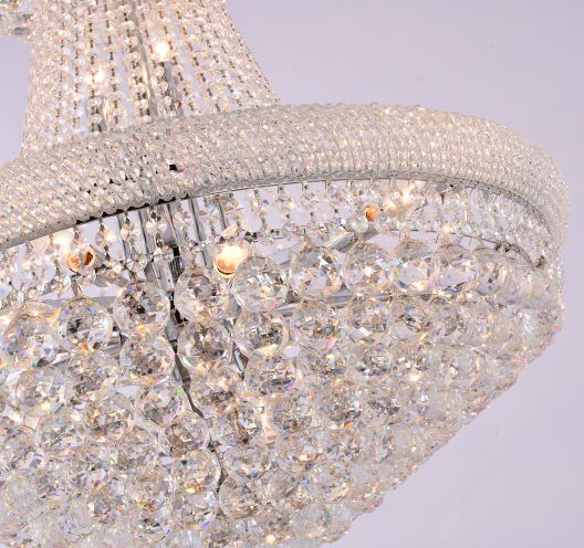 36X66 Inch 34 Lights French Empire K9 Crystal Chandelier