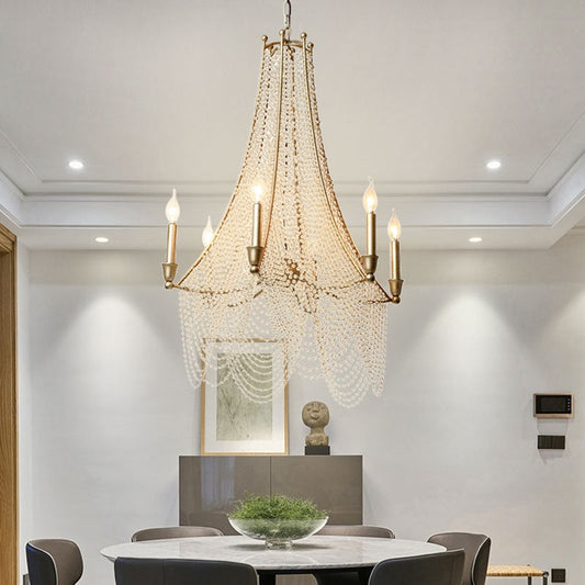 Extra Large European Crystal Beaded Chandelier Candle Light for Stairs / Duplex / Villa-Kavker
