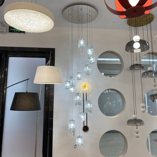 New Arrival Modern Crystal Chandelier for Staircase-Kavker