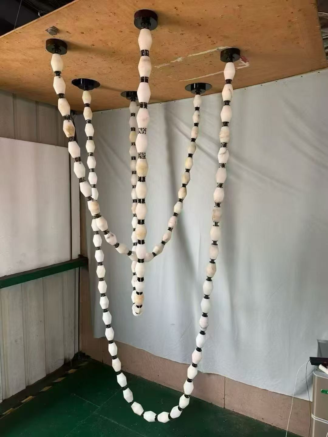 Smoke Glass Rectangular Chandelier