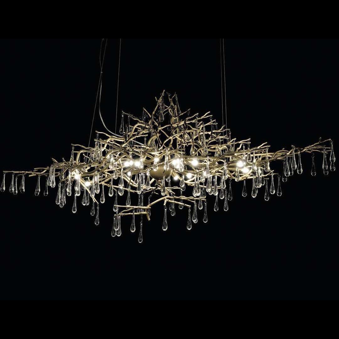 Livio Oval Branching Teardrop Chandelier - Kavker