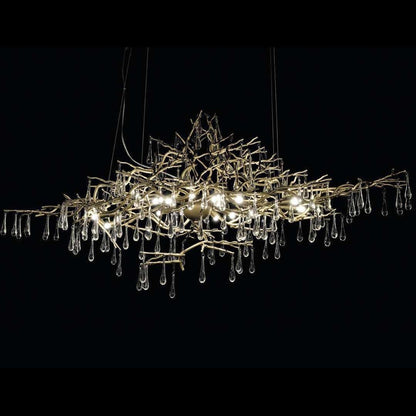 Livio Oval Branching Teardrop Chandelier - Kavker