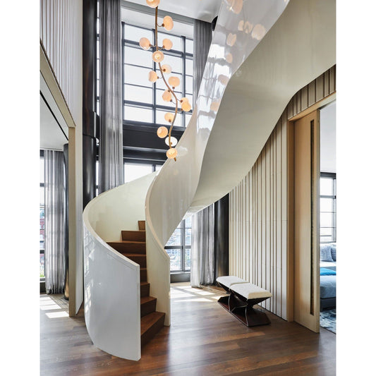 Avion Branching Glass Globe Chandelier - Kavker - Size