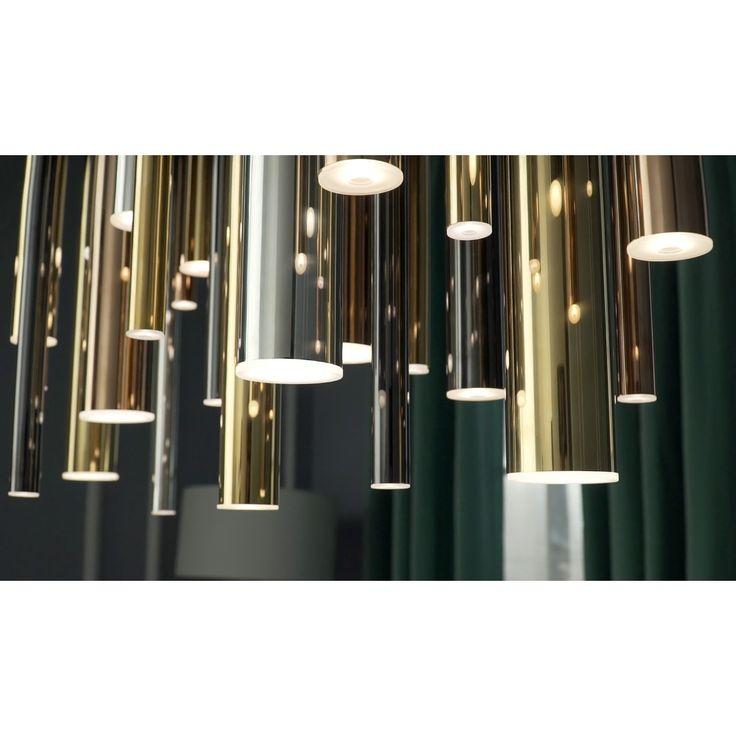 Bellini Round Two-Tone Tubular Pendant Light Chandelier - Kavker - 