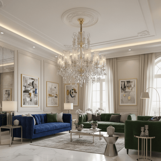 24 Light Marbella Garnier Crystal Chandelier - Chandelier