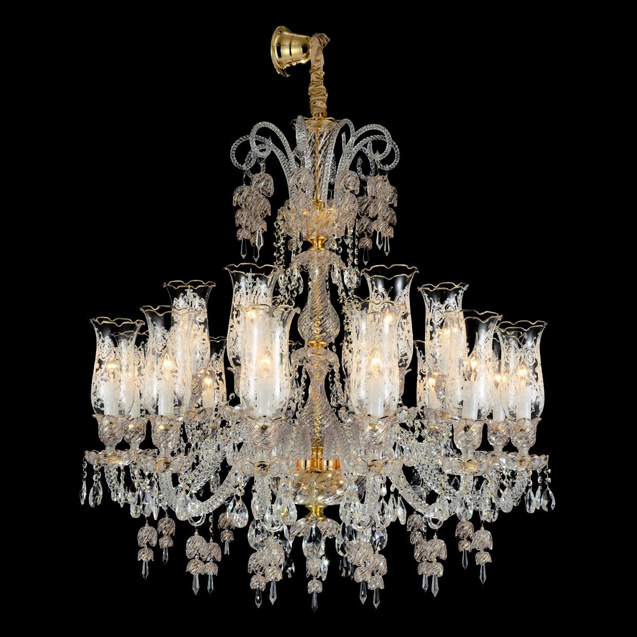 24 Light Marbella Garnier Crystal Chandelier - Kavker - 