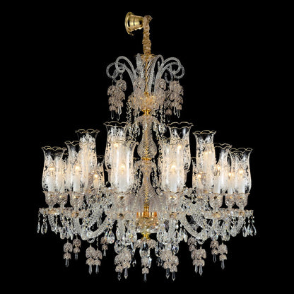 24 Light Marbella Garnier Crystal Chandelier - Kavker - 