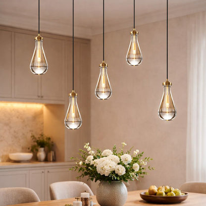 Waterdrop Glass LED Pendant Light