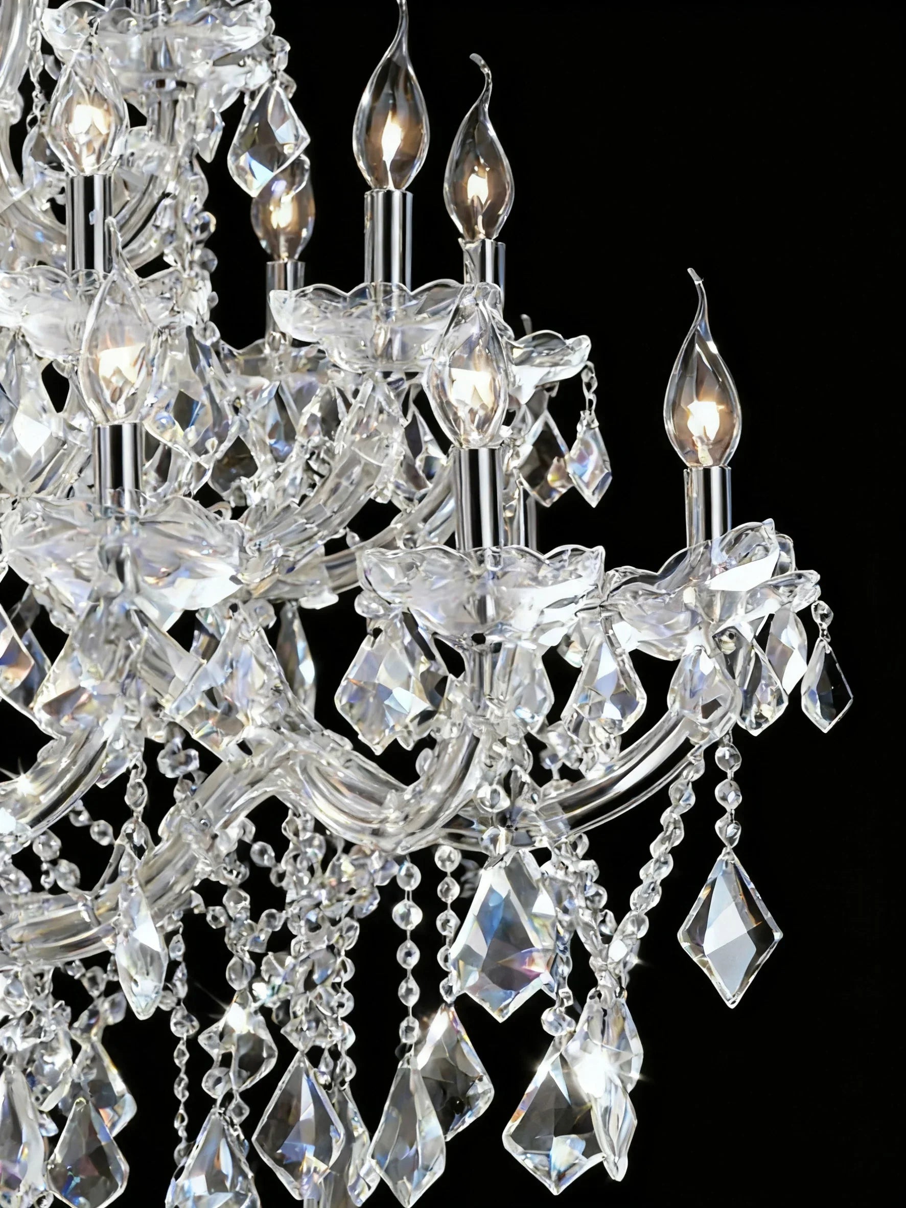 37'' Big Chandelier 28 Lights Maria Theresa Crystal Chandelier for Living Room MT01L28C