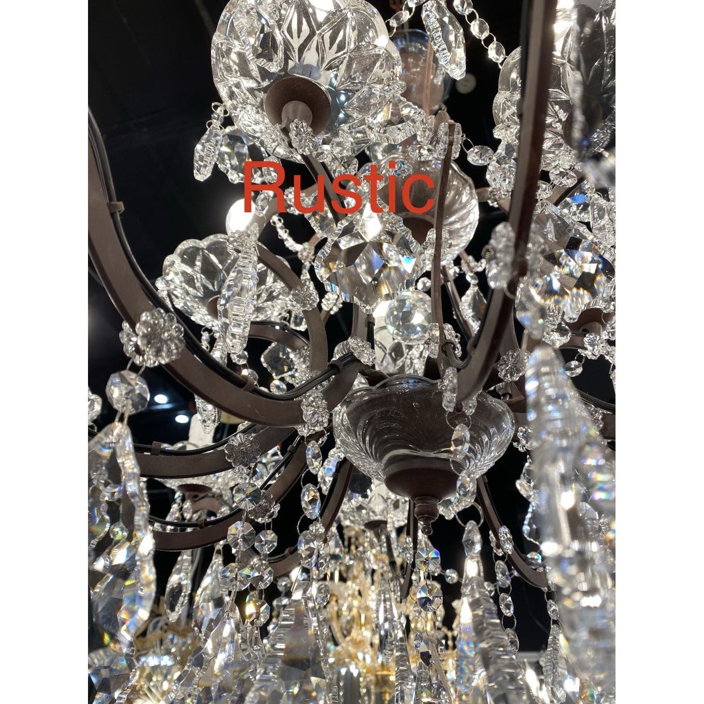 50 Light 80" MN Iron Orb Crystal Chandelier - Kavker - 
