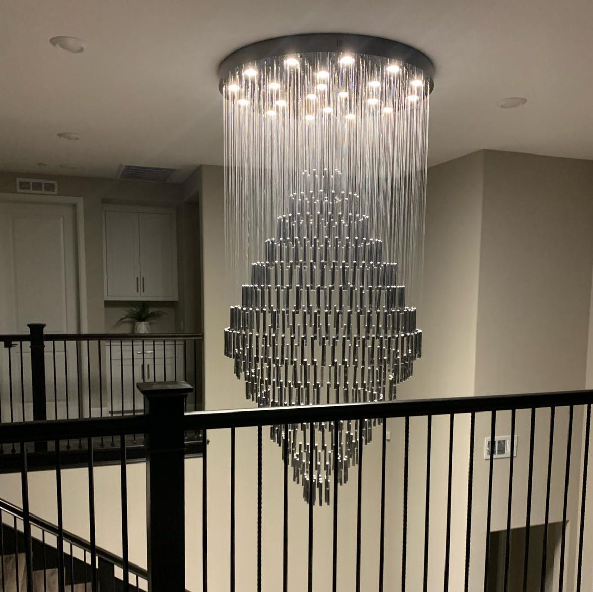 Ferenze V2 Rainfall Beaded Crystal Chandelier - Kavker - 