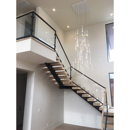 Bellini Square Two-Tone Tubular Pendant Light Chandelier - Kavker - 